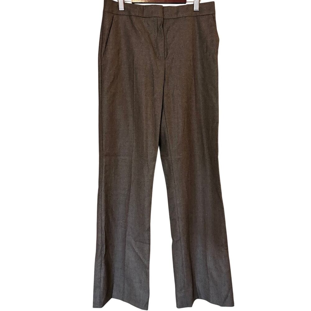 MaxMara Womens Size 4 Virgin Wool Silk Blend Tobacco Brown Dress Pants